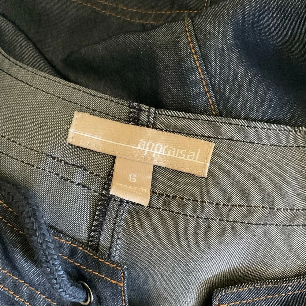 Appraisal Chambray Shift Dress Size‎ 6 Blue - Picture 2 of 7